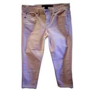 Calvin Klein white denim jeans cropped pants capris Pinup nwt Y2K vintage 29” w